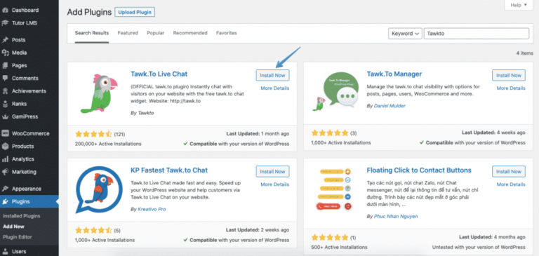 How to Integrate Live Chat System Tawk.to in WordPress Website