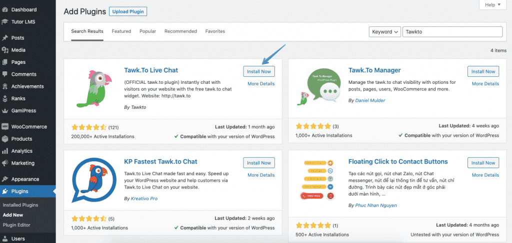 How to Integrate Live Chat System Tawk.to in Wordpress Website
